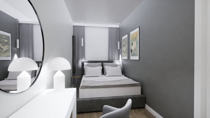 minimalistyczna-sypialnia-w-szarościach-i-bieli