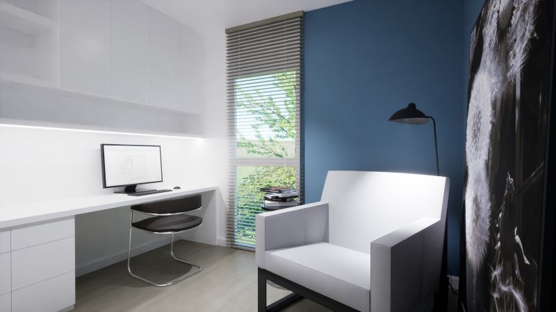 minimalistyczne-domowe-biuro-ze-strefą-relaksu
