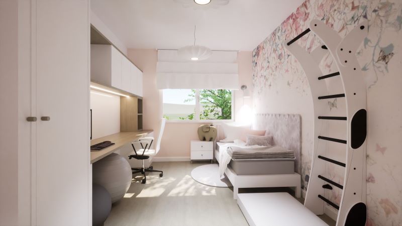 pokój-dziewczynki-z-drabinką-w-pastelach-i-bieli