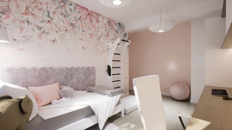 pokój-dziewczynki-z-pastelową-tapetą