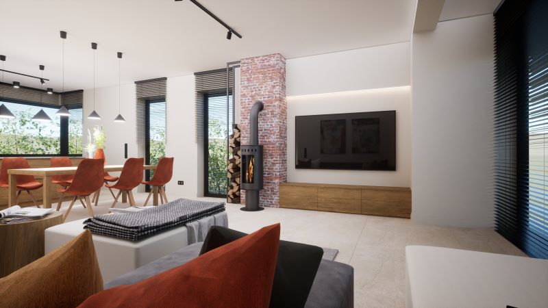 salon-z-kominkiem-i-ścianą-z-cegły