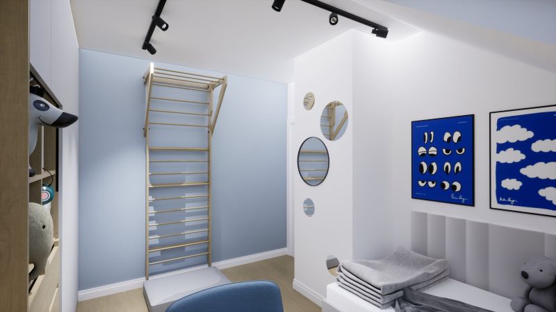 pokój-dziewczynki-z-drabinką-i-błękitną-ścianą